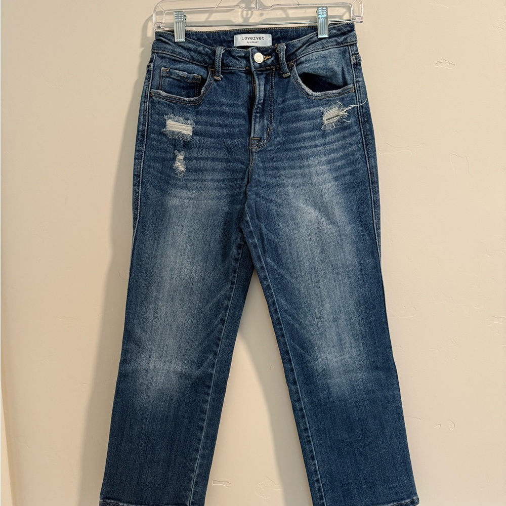 Lovestitch Women's Straight Leg Jeans - Blue